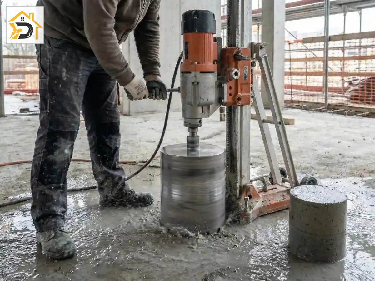 სადემონტაჟო სამუშაოები — ბეტონის იატაკის ჭრა