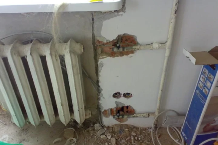 გათბობის დემონტაჟი - ძველი გათბობის სისტემის დაშლა