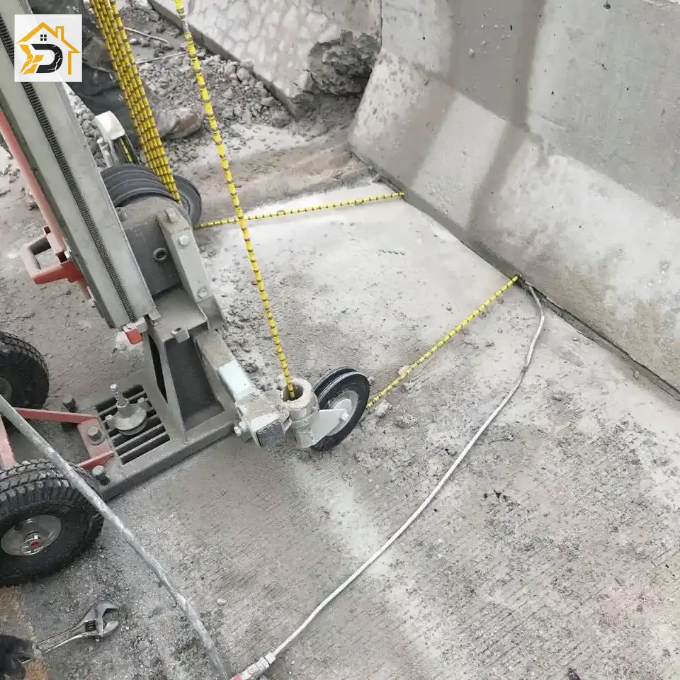 კედლის ჭრა — ტროსით ჭრა სქელ კონსტრუქციაზე